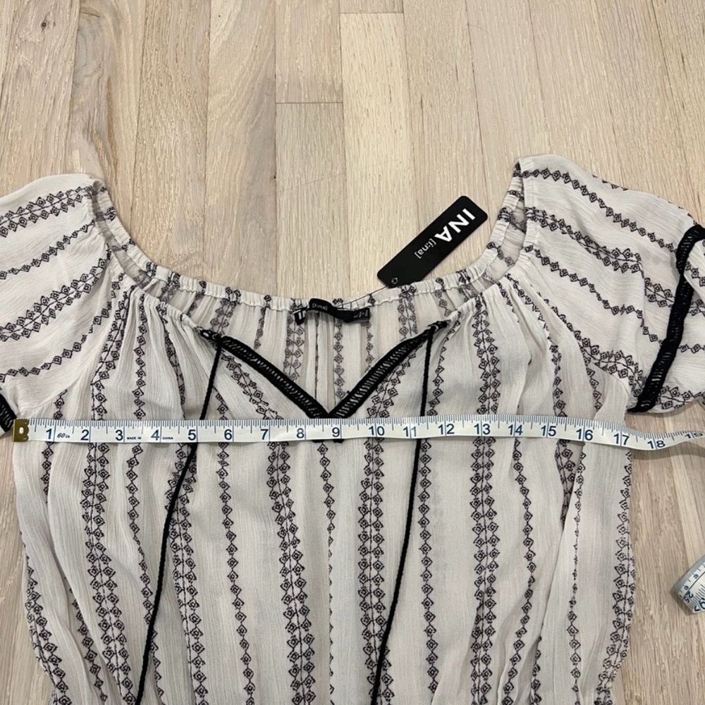INA Romper White and Black
Women's Size L NWT - Picture 8 of 9